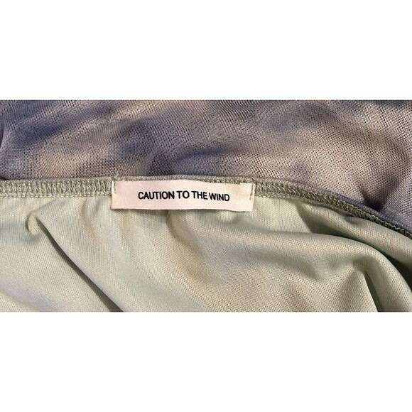 Caution To The Wind Women's Mesh Halter Top Aqua & Blue Size Small NWT - Picture 7 of 7